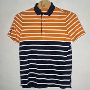RLX Ralph Lauren Blue / Orange Short Sleeve Polo Shirt Men's Large L